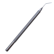 Pisacano Nucleus Rotator, Flattened Horizontal Disk Shaped Tip, 11mm Tip To Bend, Round Knurled Handle, Overall Length 4-1/2" (115mm) 596019,11/4/3531,K3-2420